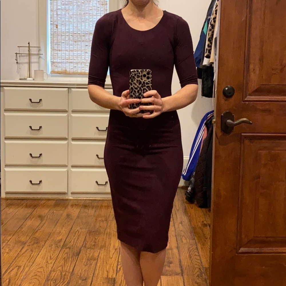 Diane von Furstenberg burgundy dress